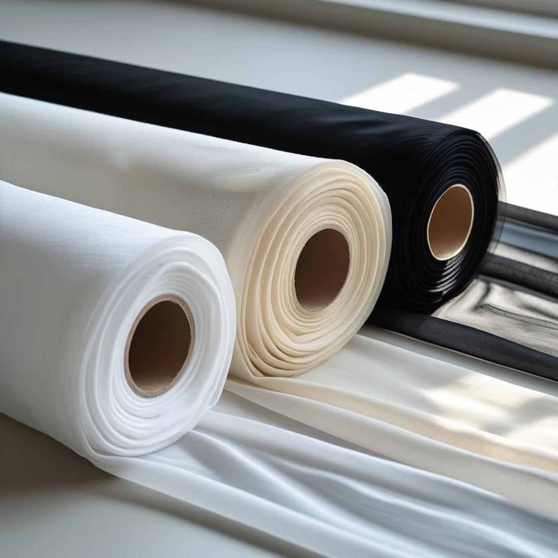 Sheer Voile Fabric Polyester  by the Yard – 120” Wide Soft Draping for Weddings, Events & Décor