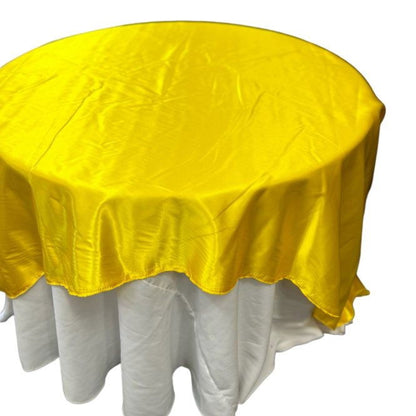 Yellow Table Overlay Satin 58 X 58 Inches - New Star Fabrics