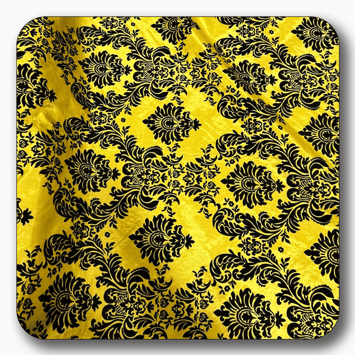 5 Yards Damask Flocking Taffeta Wholesale