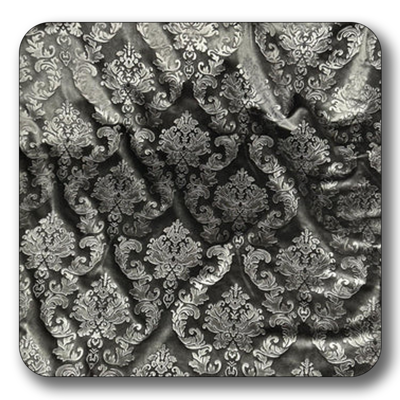 Embossed Damask Velvet Drapery - Upholstery Fabric - Sold by the Yard