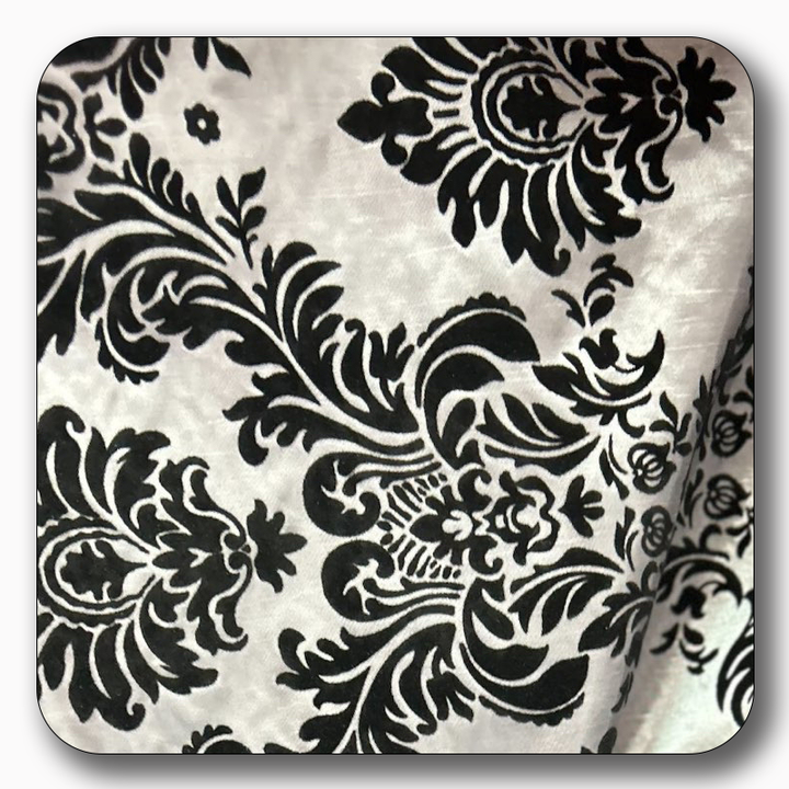 5 Yards Damask Flocking Taffeta Wholesale