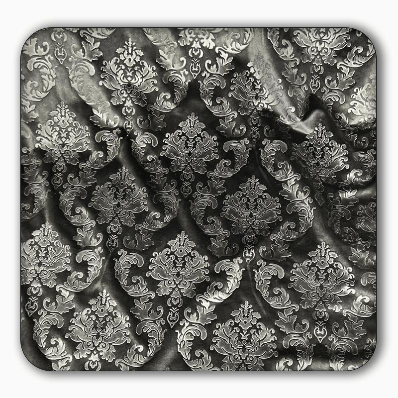 Embossed Damask Velvet Drapery - Upholstery Fabric - Sold by the Yard