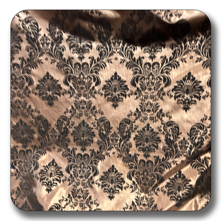5 Yards Damask Flocking Taffeta Wholesale