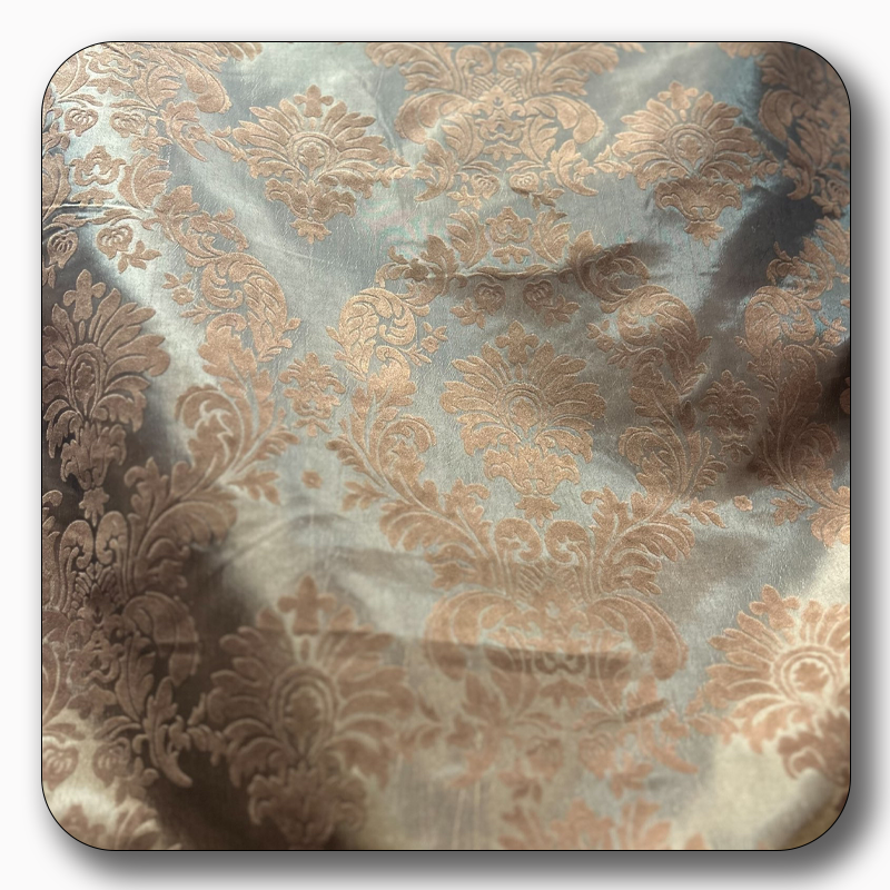 5 Yards Damask Flocking Taffeta Wholesale