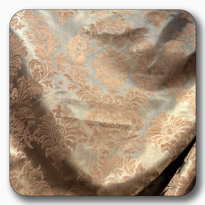 5 Yards Damask Flocking Taffeta Wholesale