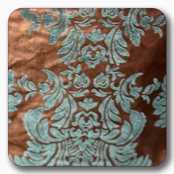 5 Yards Damask Flocking Taffeta Wholesale