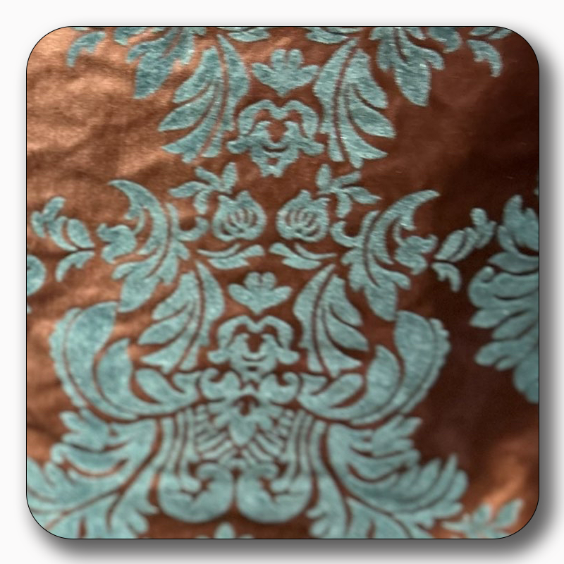 5 Yards Damask Flocking Taffeta Wholesale