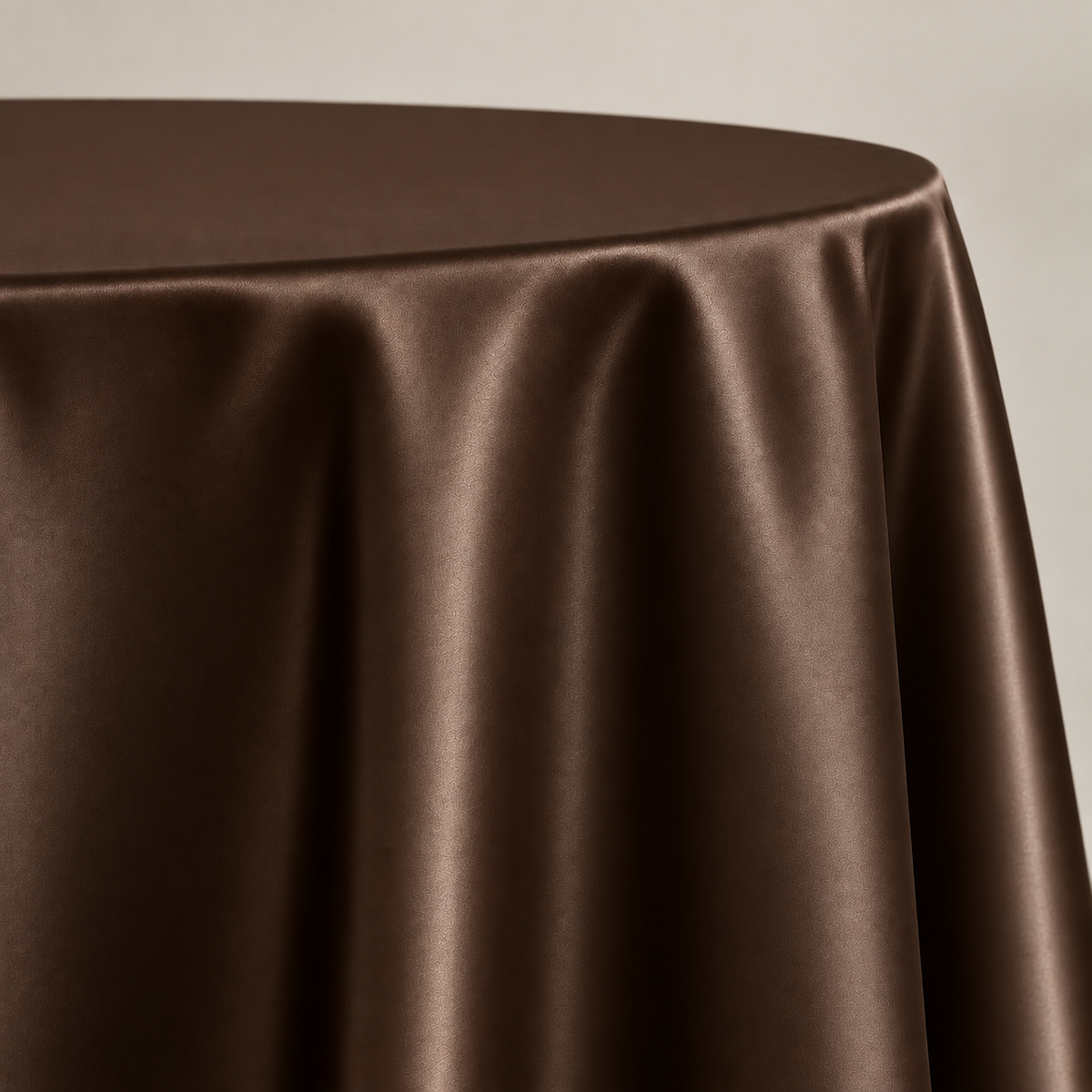 Bridal Satin Round Tablecloth - 120 Inch Linen