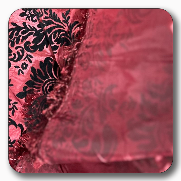 5 Yards Damask Flocking Taffeta Wholesale