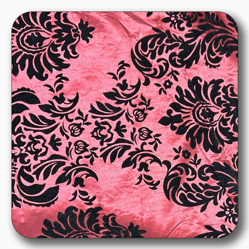 5 Yards Damask Flocking Taffeta Wholesale
