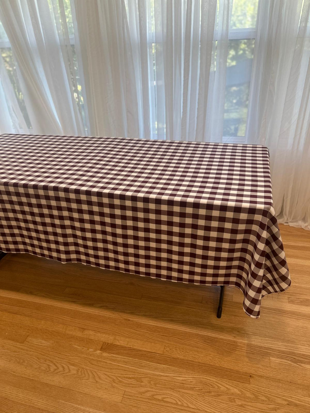 Gingham Checkered Tablecloth - Rectangular  58'' by 108''
