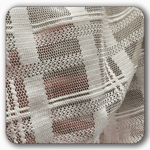 Checkered Lace Fabric - Sold by the Yard