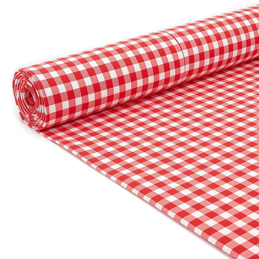 50 Yards Checkered Plaid Poly Poplin Fabric Roll – Wrinkle-Resistant | 58–60” Wide | Wholesale