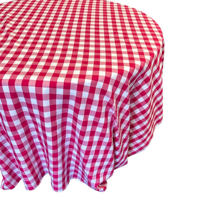 Checkered Tablecloth - 90'' Round