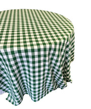Checkered one inch Tablecloth - 120'' Round