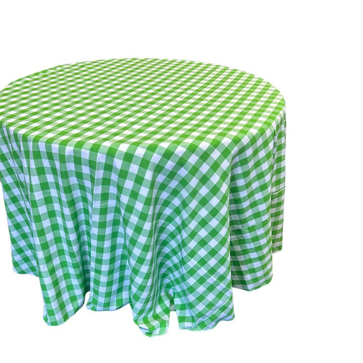 Checkered Tablecloth - 90'' Round
