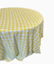 Checkered one inch Tablecloth - 120'' Round