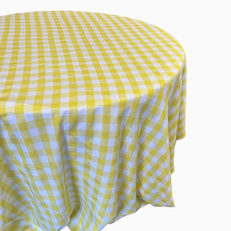 Checkered Tablecloth - 90'' Round