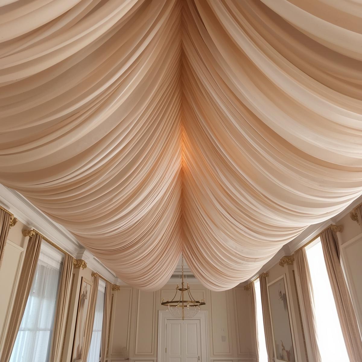 Chiffon Pre-Cut Draping Panels – Flat-Cut Fabric Only (30+ Colors, 5FT Wide)