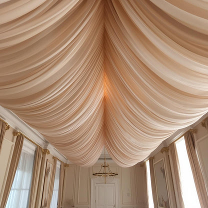 Chiffon Pre-Cut Draping Panels – Flat-Cut Fabric Only (30+ Colors, 5FT Wide)