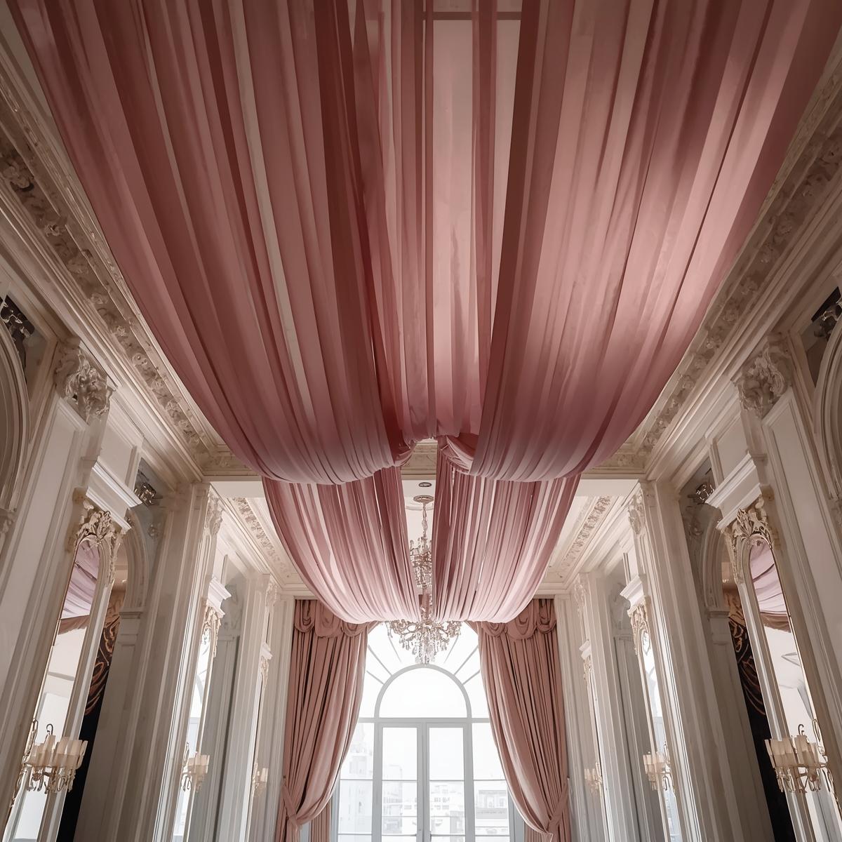 Chiffon Pre-Cut Draping Panels – Flat-Cut Fabric Only (30+ Colors, 5FT Wide)