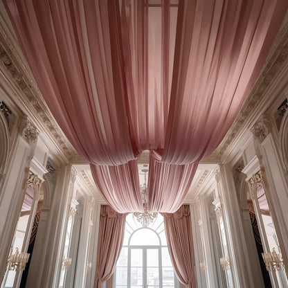 Chiffon Pre-Cut Draping Panels – Flat-Cut Fabric Only (30+ Colors, 5FT Wide)