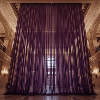 Chiffon Pre-Cut Draping Panels – Flat-Cut Fabric Only (30+ Colors, 5FT Wide)
