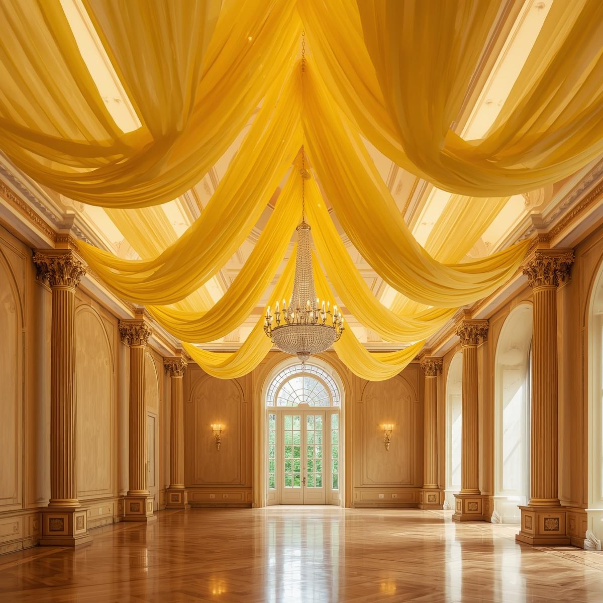 Chiffon Pre-Cut Draping Panels – Flat-Cut Fabric Only (30+ Colors, 5FT Wide)