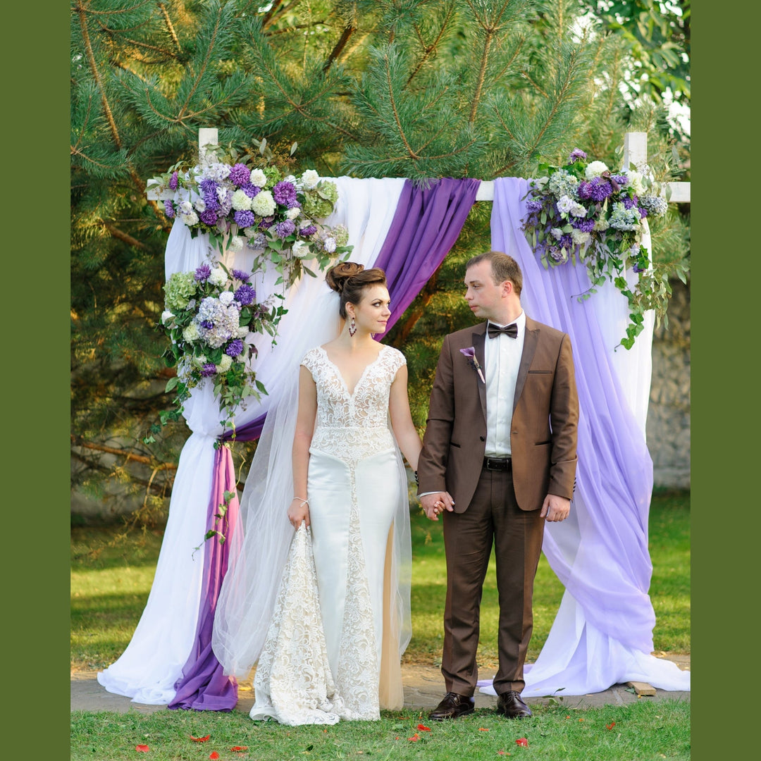 Polyester Chiffon 20 Yard Continuous Pieces-Sheer & Lightweight for Backdrops, Decor & Dresses | Free Shipping