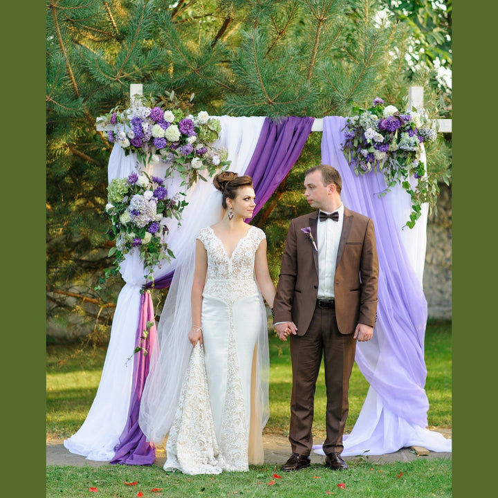 Polyester Chiffon 20 Yard Continuous Pieces-Sheer & Lightweight for Backdrops, Decor & Dresses | Free Shipping