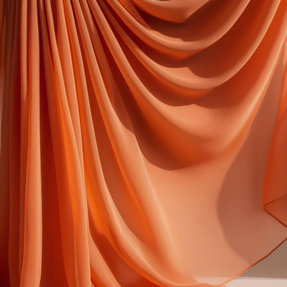 10 Yard Continuous Pieces Chiffon Fabric Polyester -Sheer & Lightweight for Backdrops, Decor & Dresses | Free Shipping