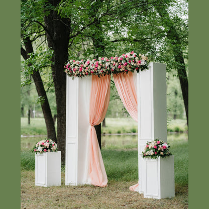 20 Yard Continuous Pieces Polyester Chiffon Fabric-Sheer & Lightweight for Backdrops, Decor & Dresses | Free Shipping