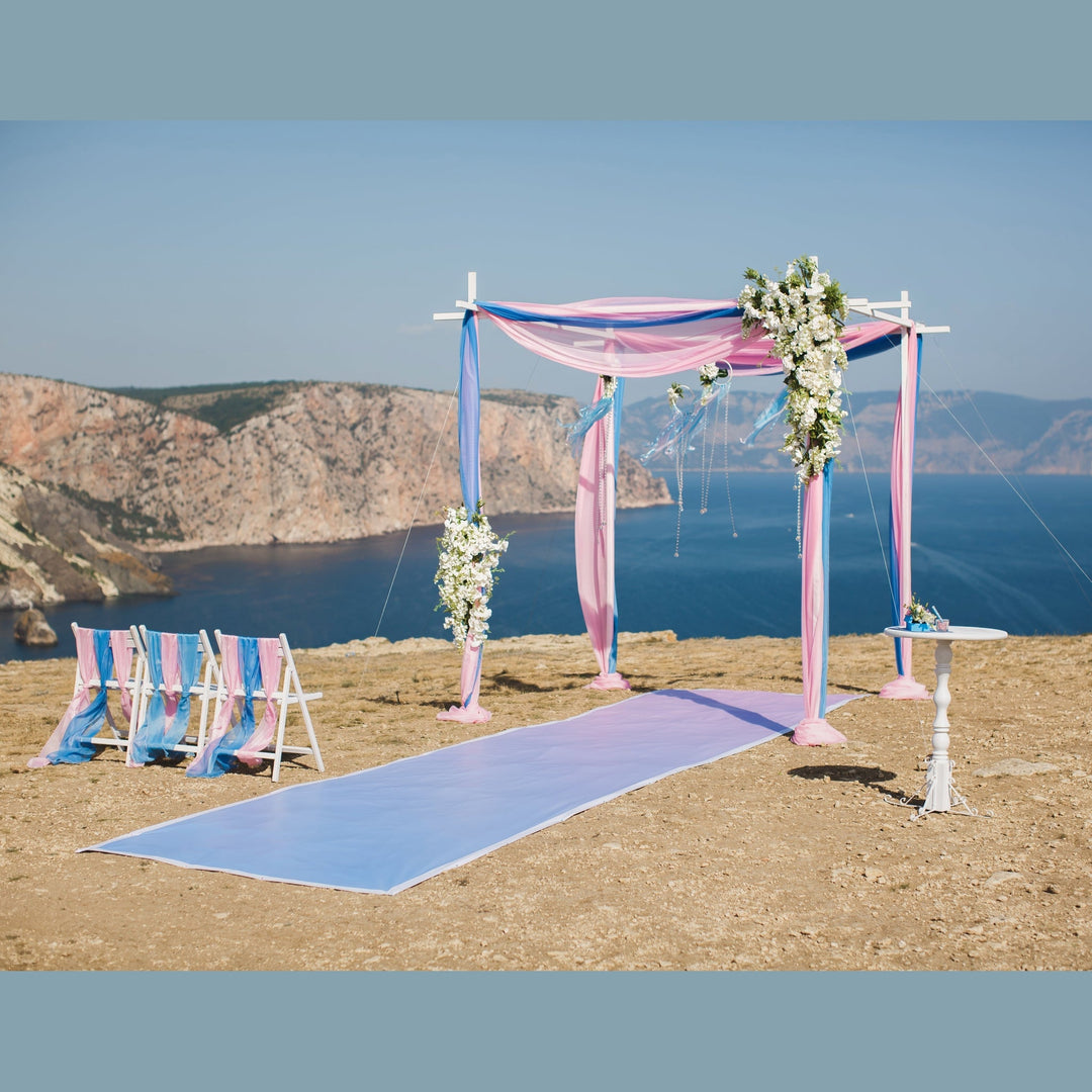 Polyester Chiffon 20 Yard Continuous Pieces-Sheer & Lightweight for Backdrops, Decor & Dresses | Free Shipping