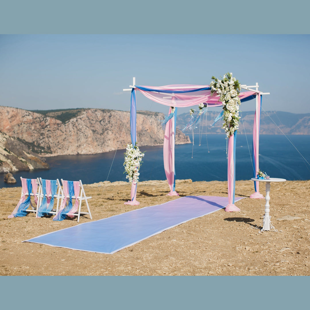 Polyester Chiffon 10 Yard Continuous Pieces-Sheer & Lightweight for Backdrops, Decor & Dresses | Free Shipping – Free Shipping