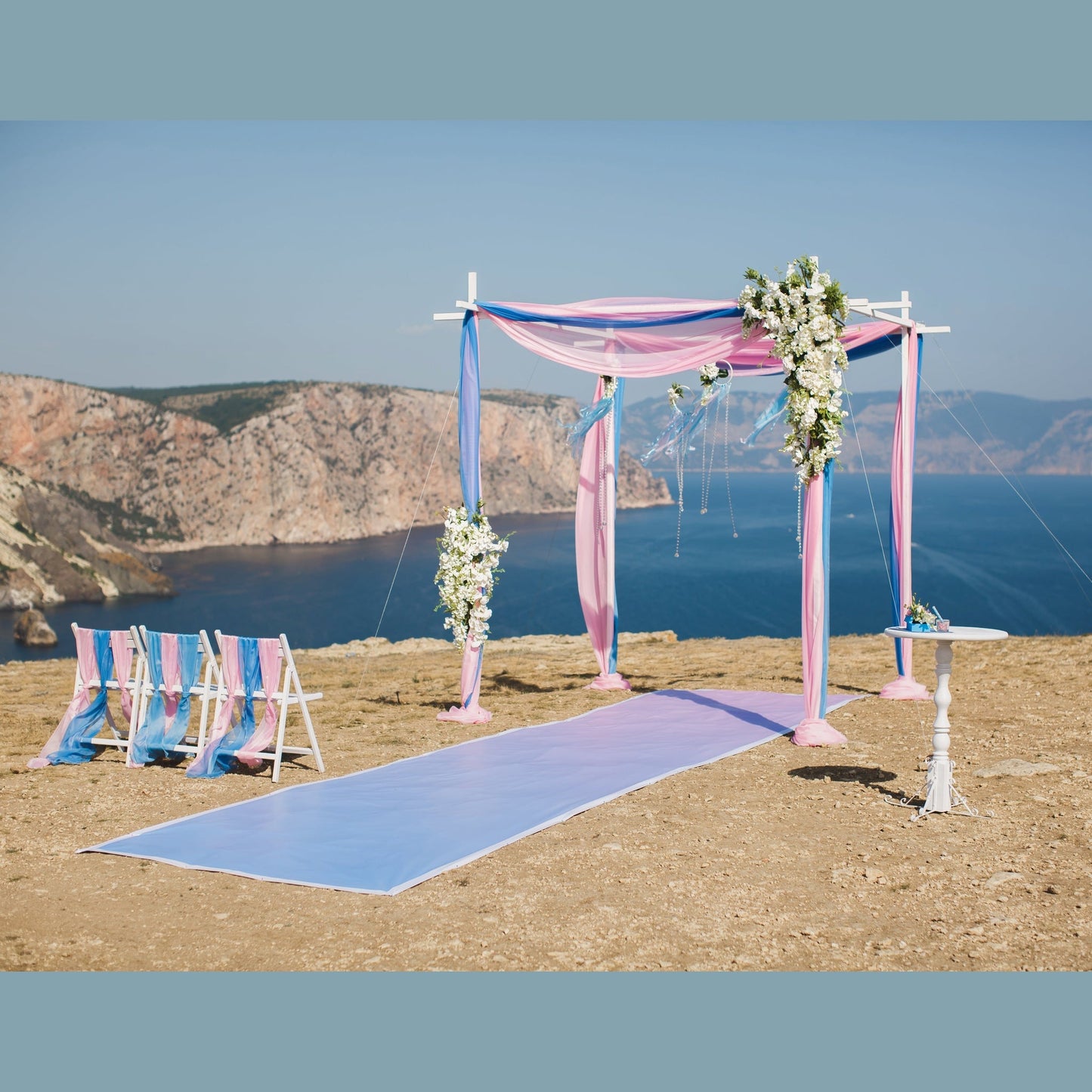 20 Yard Continuous Pieces Polyester Chiffon Fabric-Sheer & Lightweight for Backdrops, Decor & Dresses | Free Shipping