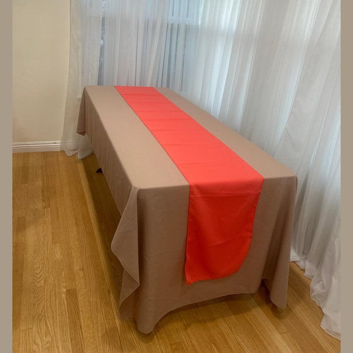 Polyester Poly Poplin Table Runners 14 by 108 Inch – Free Shipping