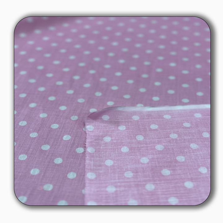 Small Polka Dot Poly Cotton Fabric - Sold by the Yard