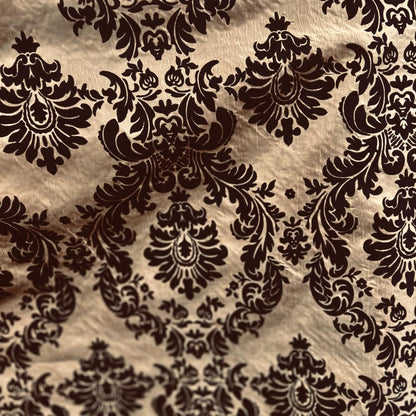Damask Flocking Taffeta fabric by the yard - New Star Fabrics