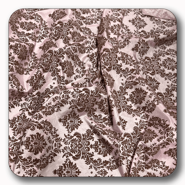 5 Yards Damask Flocking Taffeta Wholesale