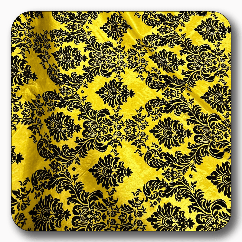 5 Yards Damask Flocking Taffeta Wholesale