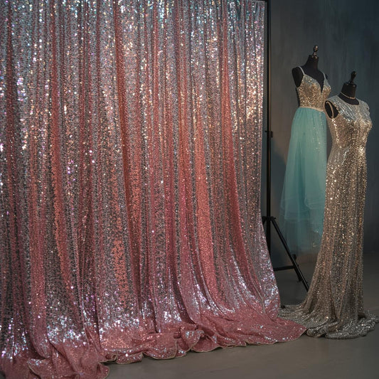 50 Yards Glitz Sequin Fabric Polyester   – Sparkling Backdrops, Table Overlays & Costumes | Free Shipping