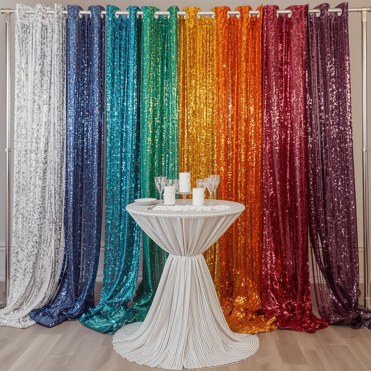 Polyester Glitz Sequin Fabric by The Yard – Sparkling Backdrops, Table Overlays & Costumes | Amazing Warehouse Incs