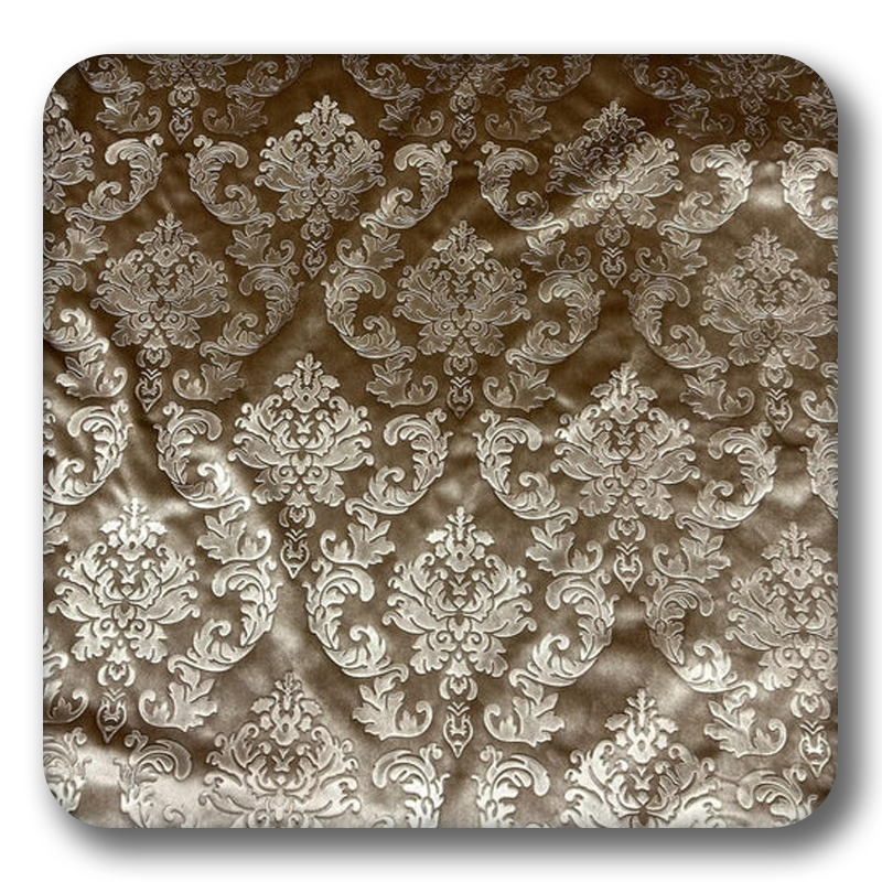 Embossed Damask Velvet Drapery - Upholstery Fabric - Sold by the Yard