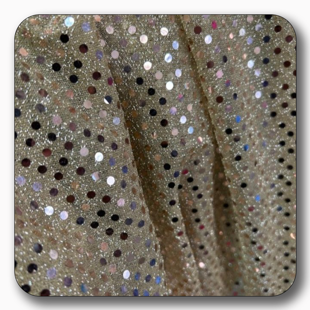 Small Dot Confetti Sequin Fabric - 45" Wide - Sold by the Yard