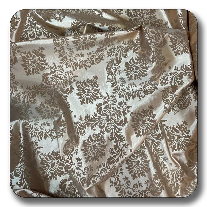 5 Yards Damask Flocking Taffeta Wholesale