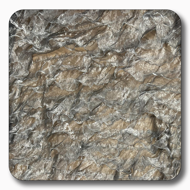 Ruffle Organza Fabric Mesh - Sold by the Yard
