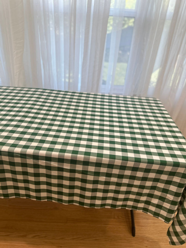 Gingham Checkered Tablecloth - Rectangular  58'' by 108''