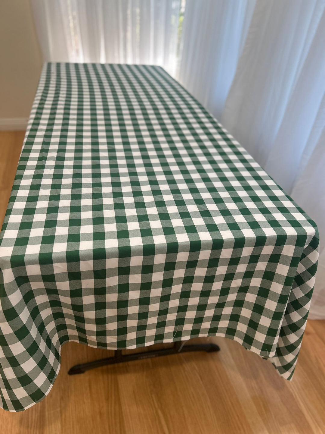 Gingham Checkered Tablecloth - Rectangular  58'' by 108''