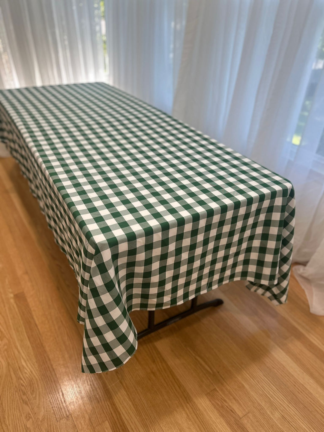 Gingham Checkered Tablecloth - Rectangular  58'' by 108''