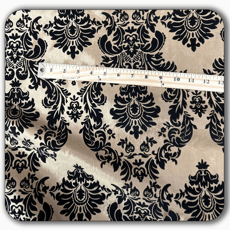 5 Yards Damask Flocking Taffeta Wholesale